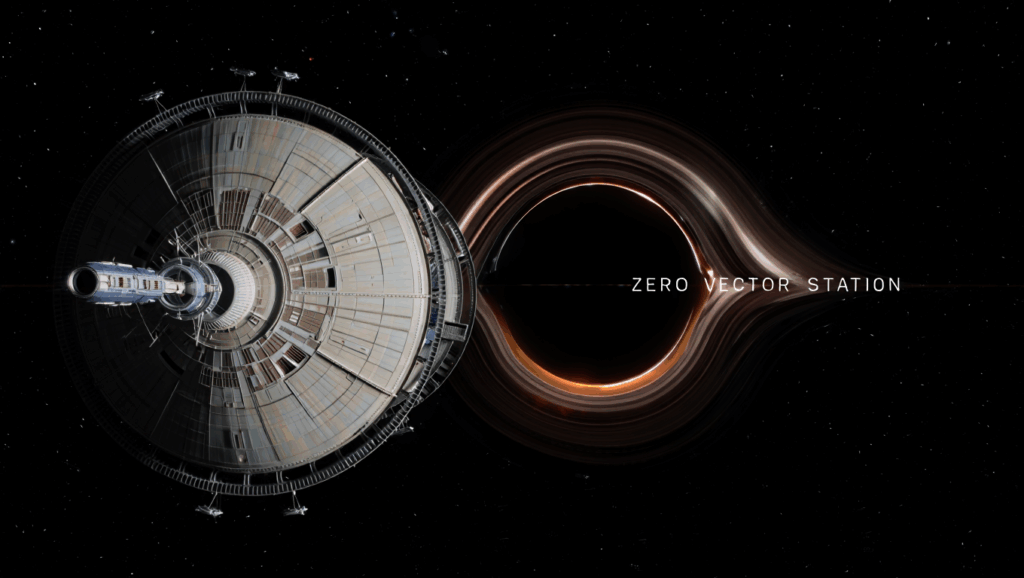 The meeting took place on an orbital platform that came to be known as Zero Vector Station